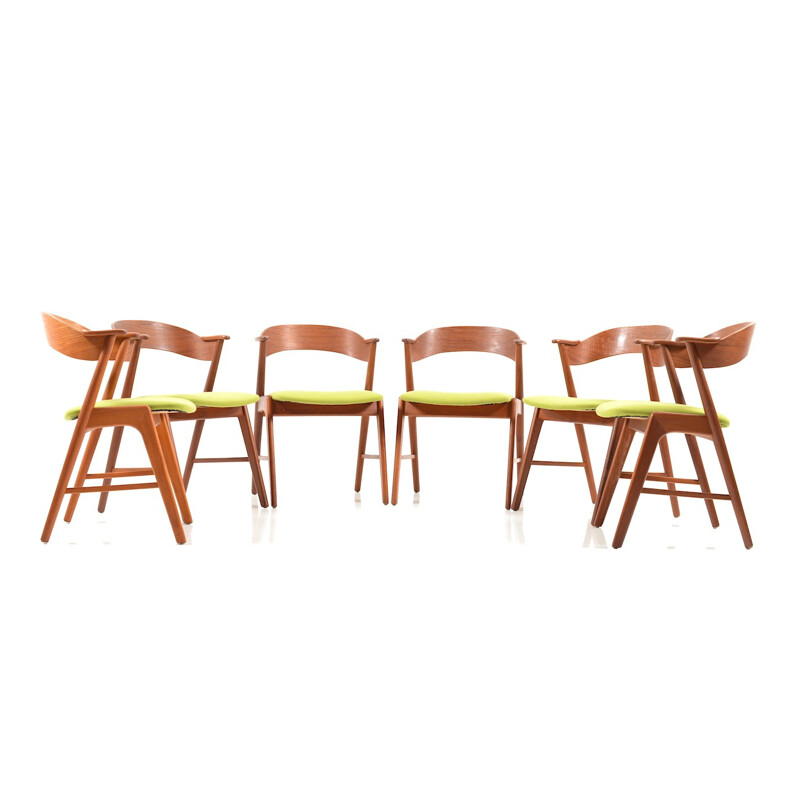 Set of 6 Kai Kristiansen Teak Dining Chairs for Korup Stolefabrik - 1960s