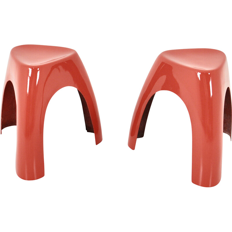 Pair of vintage elephant stools by Sori Yanagi for Puig, 1960