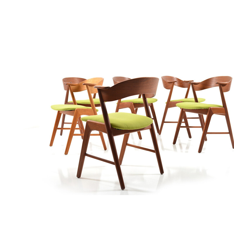 Set of 6 Kai Kristiansen Teak Dining Chairs for Korup Stolefabrik - 1960s