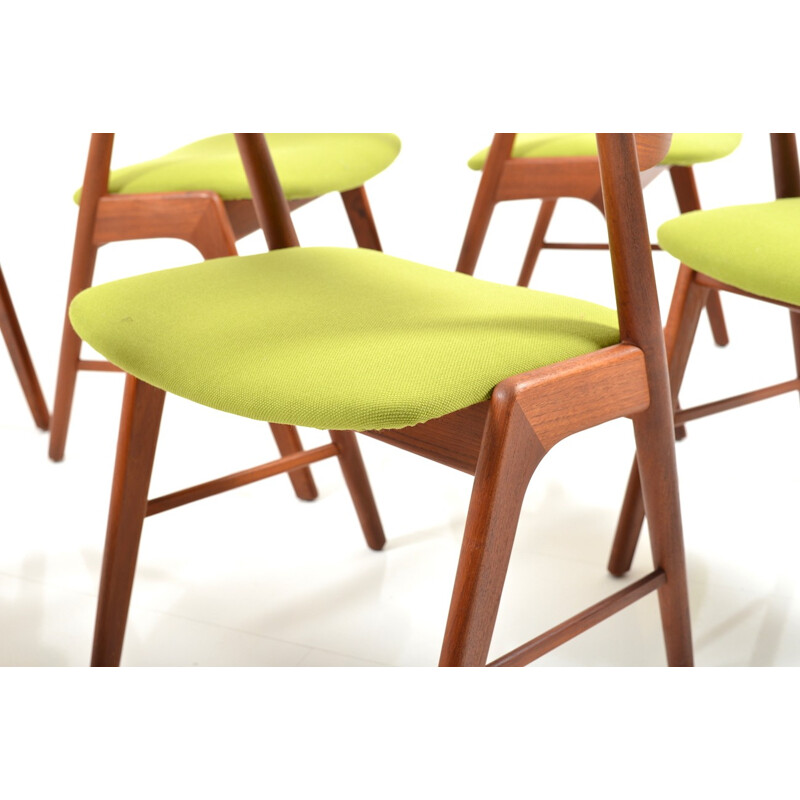 Set of 6 Kai Kristiansen Teak Dining Chairs for Korup Stolefabrik - 1960s