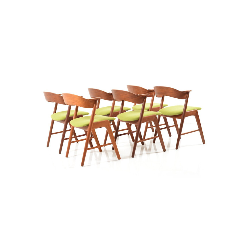 Set of 6 Kai Kristiansen Teak Dining Chairs for Korup Stolefabrik - 1960s