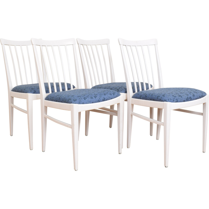 Conjunto de 4 cadeiras de jantar suecas de meados do século de Carl Malmsten para Bodafors, década de 1960