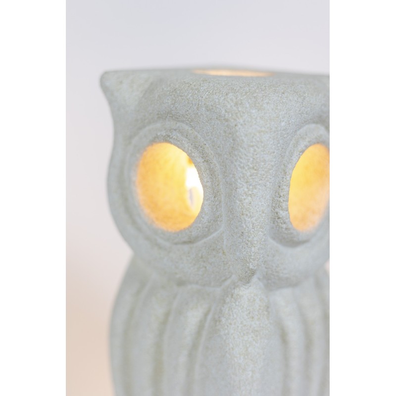 Vintage owl lamp in natural stone by Albert Tormos, 1960s