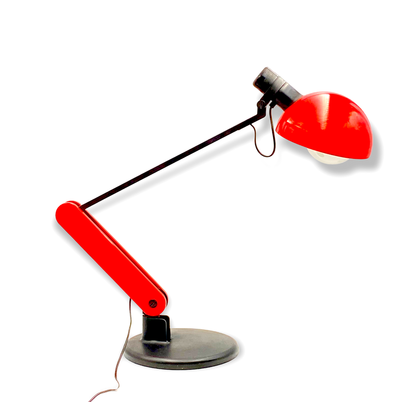 Vintage "Praxi" table lamp by Bruno Gecchelin for I Guzzini, Italy 1982