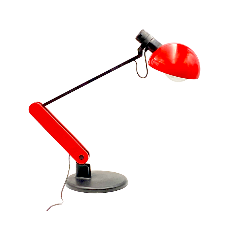 Vintage "Praxi" table lamp by Bruno Gecchelin for I Guzzini, Italy 1982