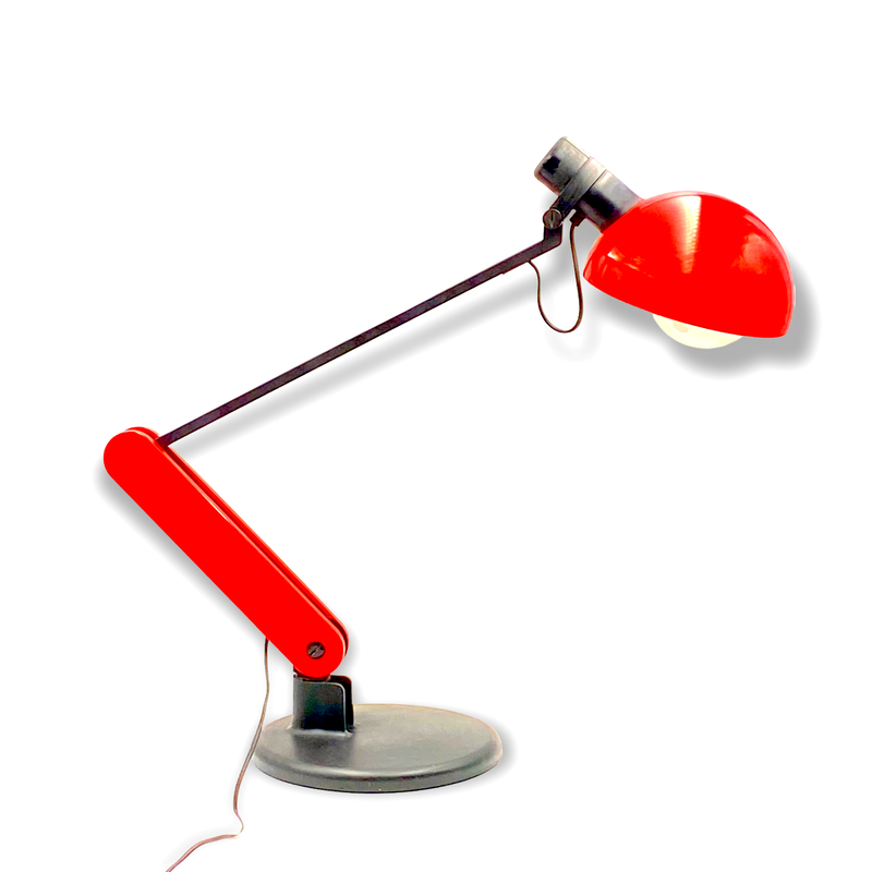 Vintage "Praxi" table lamp by Bruno Gecchelin for I Guzzini, Italy 1982