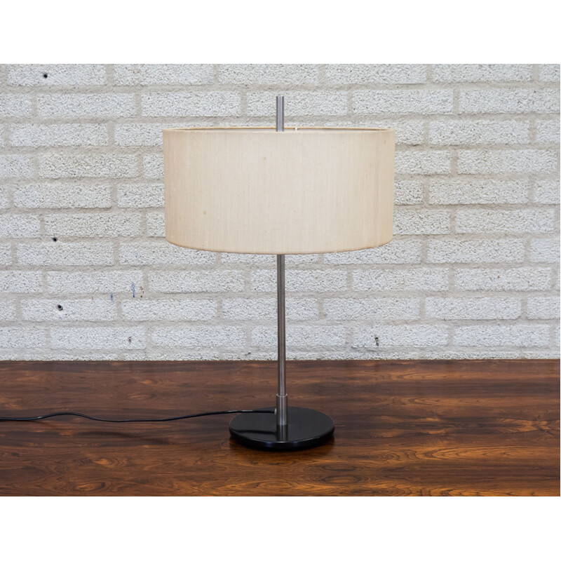 Lamp in metal and linen by Hagoort - 1950s