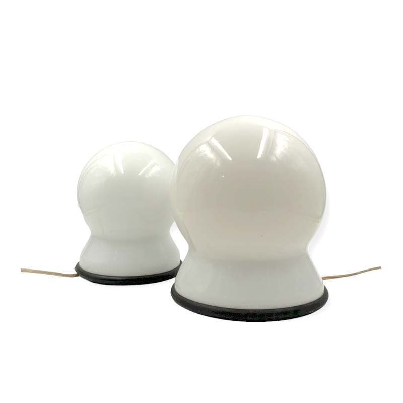 Pair of vintage Scafandro table lamps by Sergio Asti for Candle, Italy 1970s