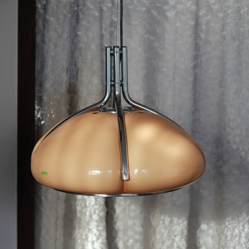 Vintage quadrofoglio hanglamp in acryl en chroom door Gae Aulenti voor Harvey Guzzini, Italië 1970