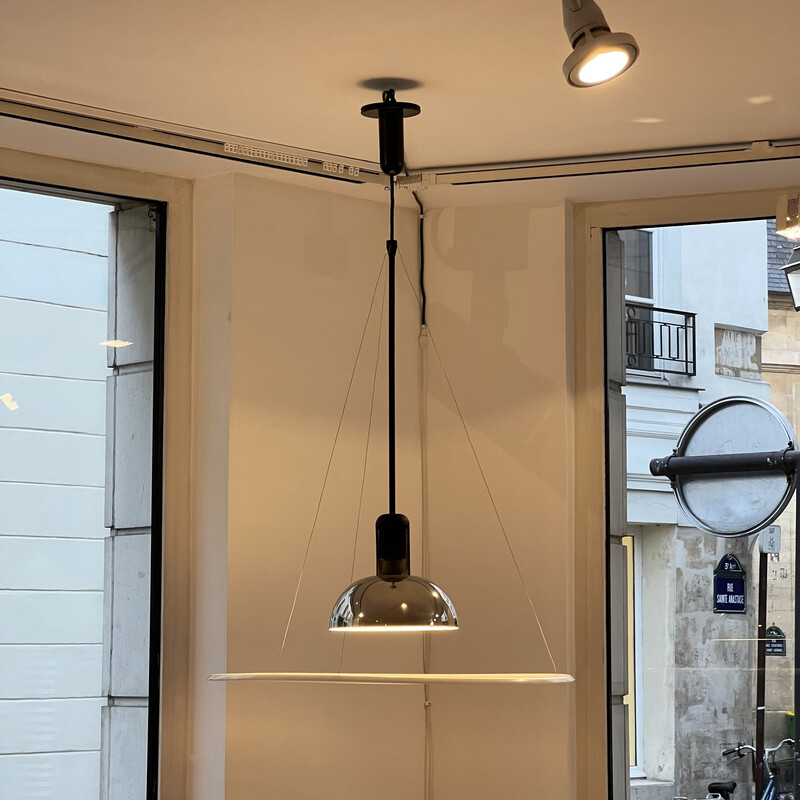 Vintage Frisbi 850 hanglamp van Achille Castiglioni voor Flos, 1978