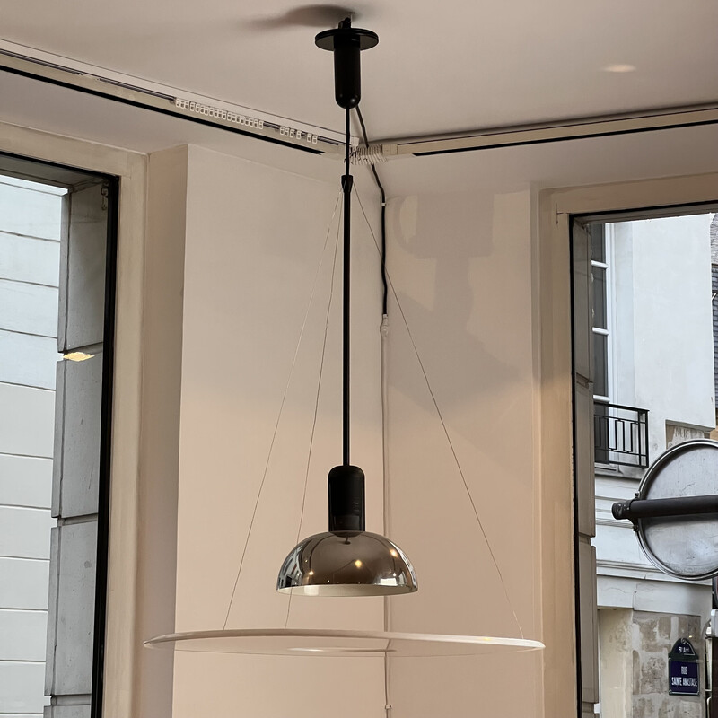 Frisbi 850 vintage pendant lamp by Achille Castiglioni for Flos, 1978