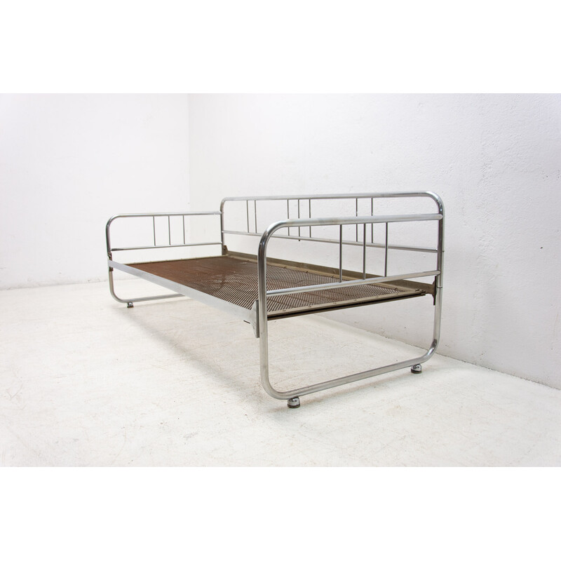 Vintage tubular steel Bauhaus sofa by Hynek Gottwald, 1930-1940s