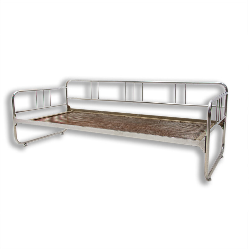 Vintage tubular steel Bauhaus sofa by Hynek Gottwald, 1930-1940s