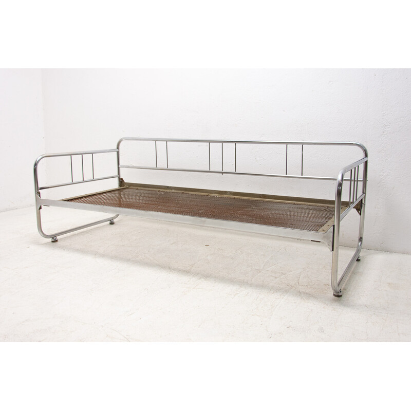 Vintage tubular steel Bauhaus sofa by Hynek Gottwald, 1930-1940s