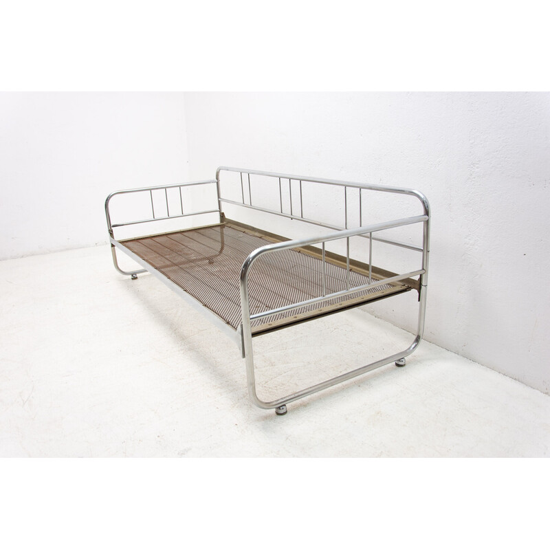 Vintage tubular steel Bauhaus sofa by Hynek Gottwald, 1930-1940s