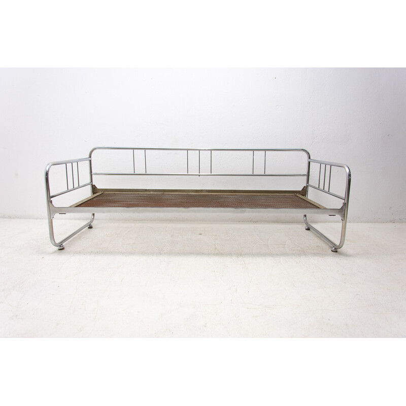 Vintage tubular steel Bauhaus sofa by Hynek Gottwald, 1930-1940s