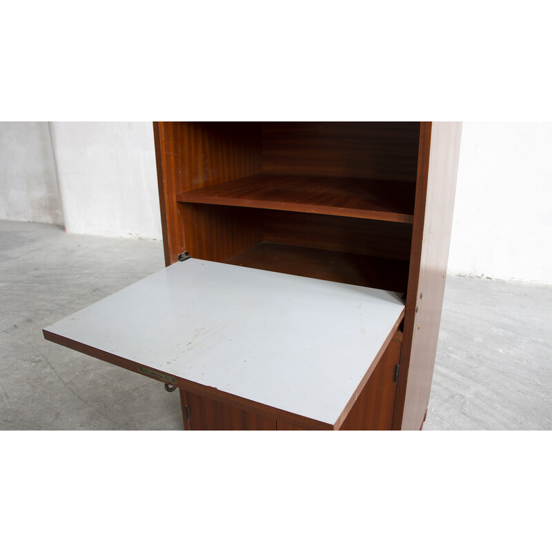 Vintage mahogany secretary by René-Jean Caillette for Charron