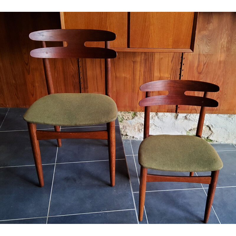 Ein Paar skandinavisch-dänische Vintage-Stühle Modell 178 von Johannes Andersen, 1960