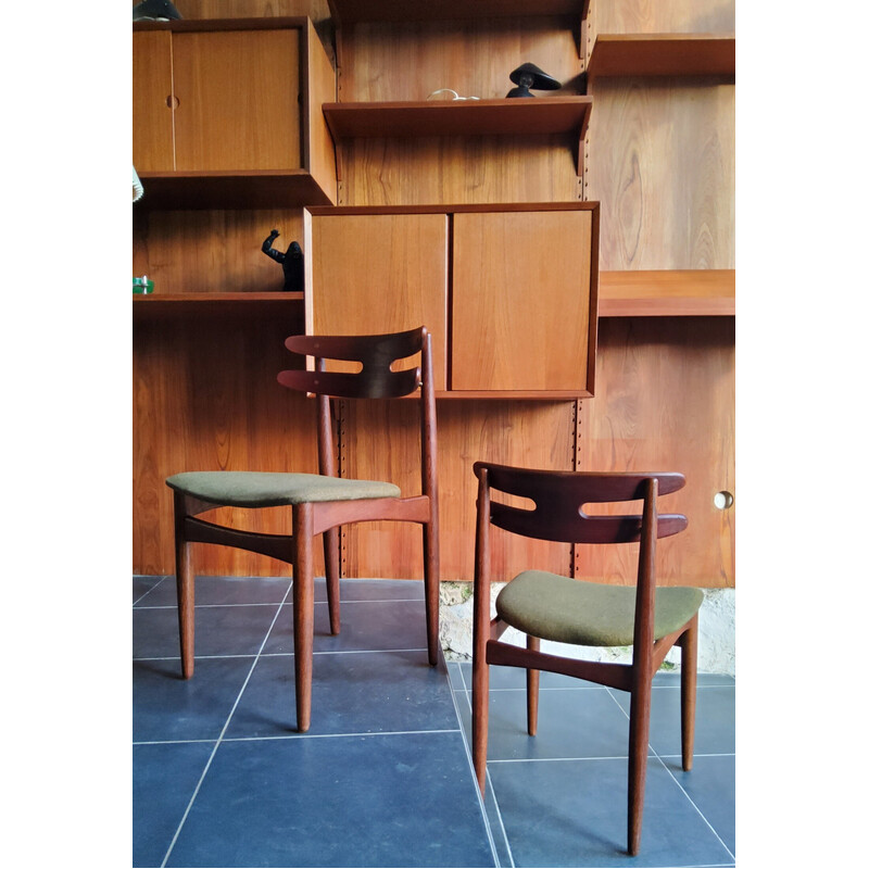Pareja de sillas escandinavas de época modelo 178 de Johannes Andersen, 1960