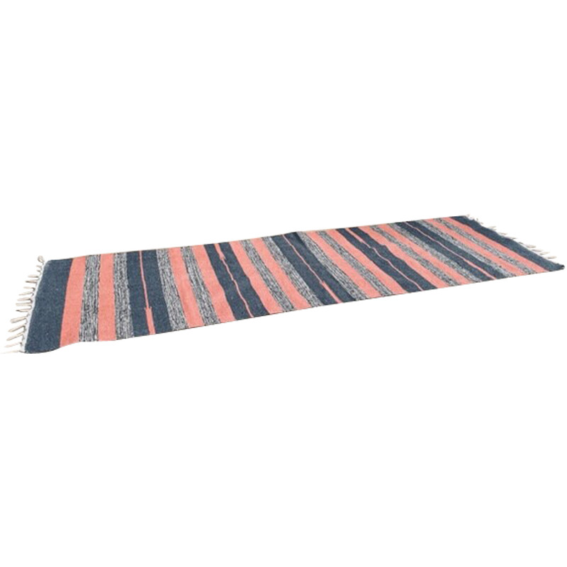 Tapis vintage Kilim en coton, 1980