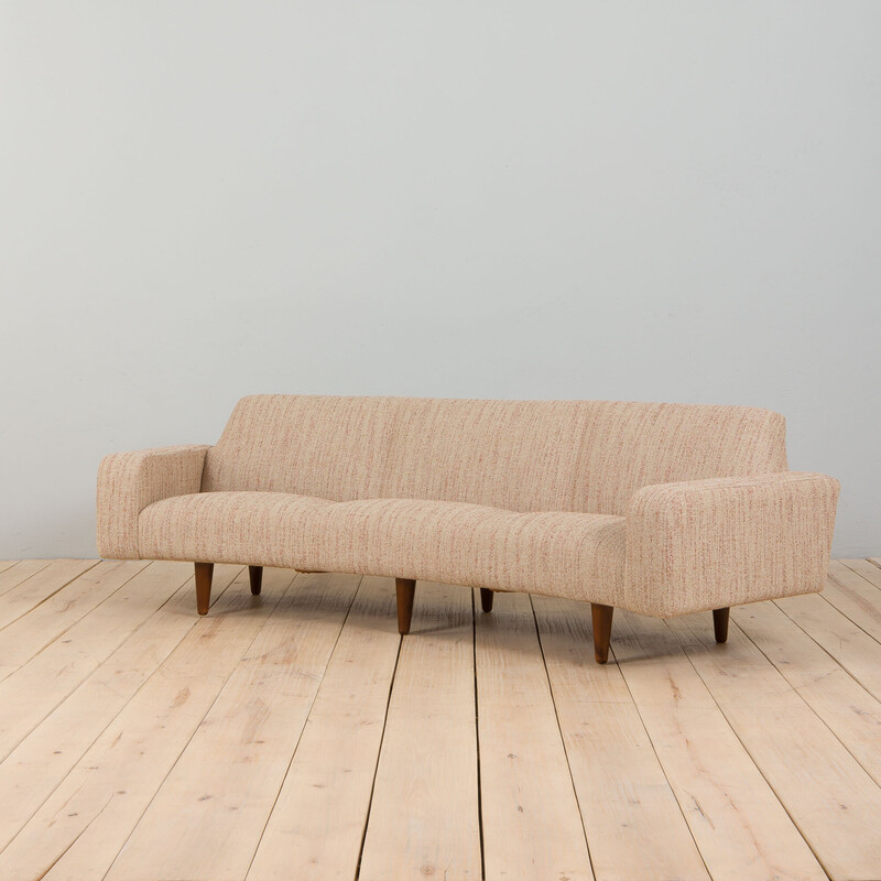 Gebogenes Sofa Banana 450 von Illum Wikkelsø für Aarhus Polstermøbelfabrik, Dänemark