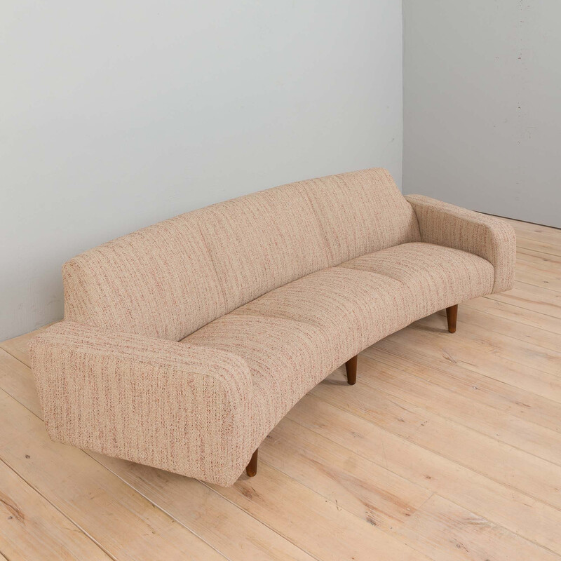 Gebogenes Sofa Banana 450 von Illum Wikkelsø für Aarhus Polstermøbelfabrik, Dänemark