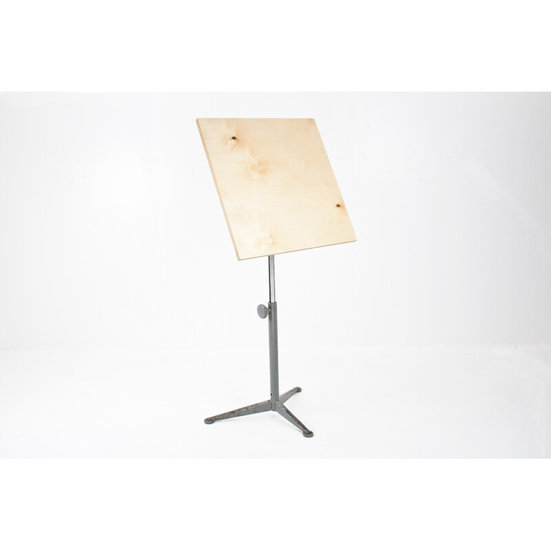 Drawing board in wood and metal model Reiger by Friso Kramer for Ahrend - 1960s