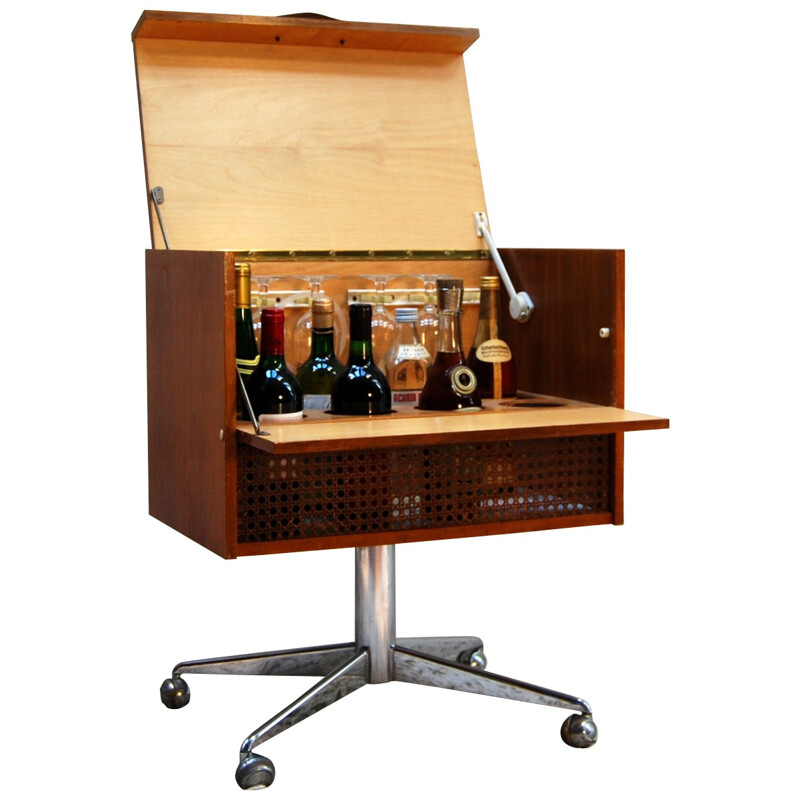 Minibar in teak - 1950sSmall fifties bar