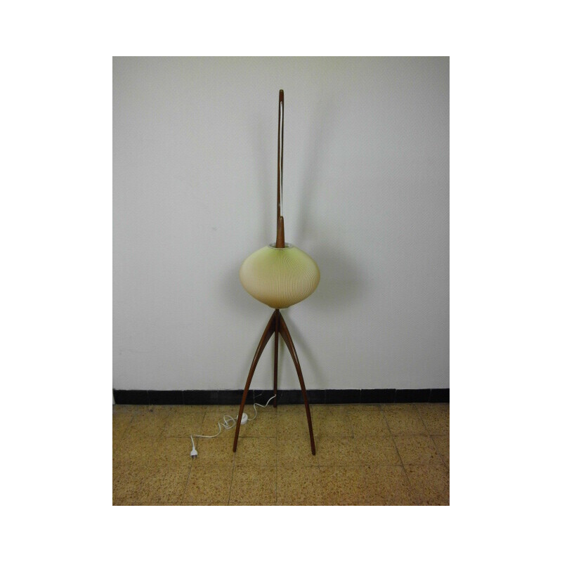 Vintage floor lamp "Praying Mantis" by Maison Rispal, 1950