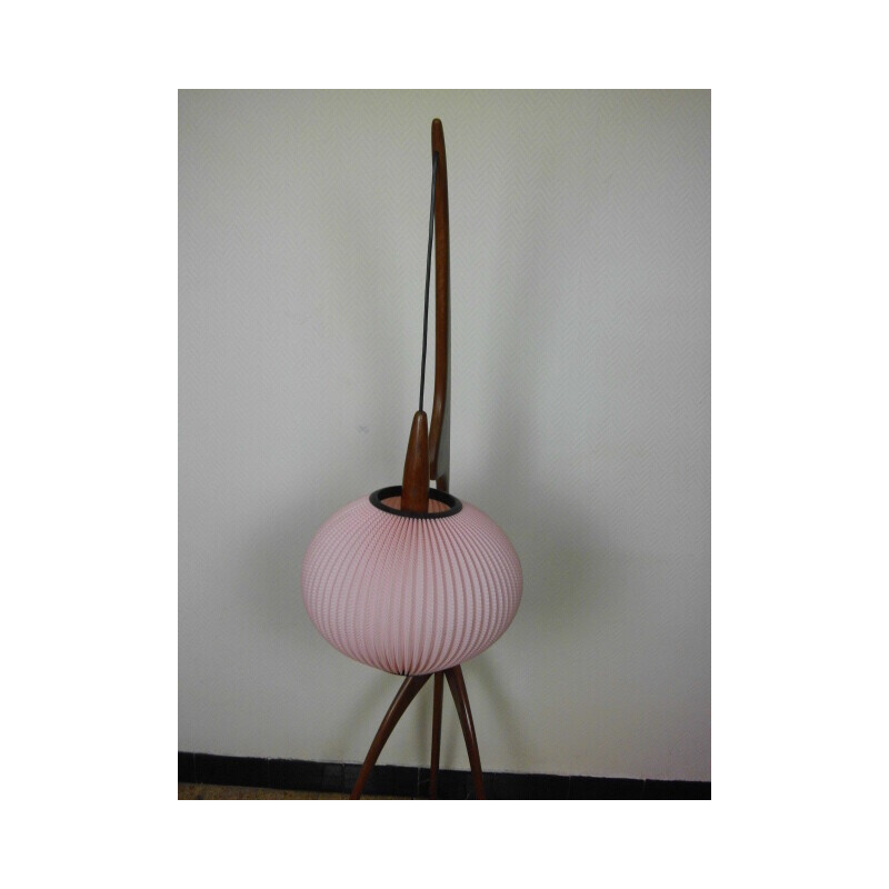 Vintage floor lamp by Maison Rispal Paris, 1950