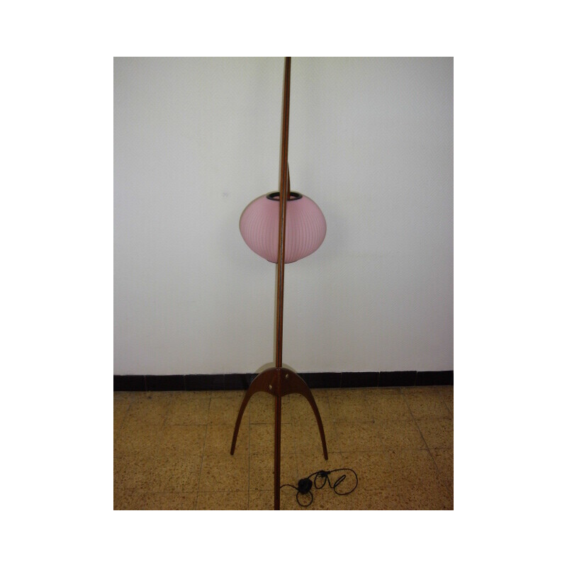 Vintage floor lamp by Maison Rispal Paris, 1950