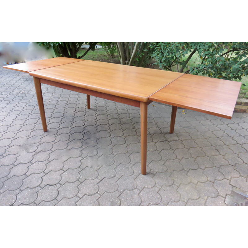 Vintage teak extension table by Henning Kjaernulf, Denmark 1960