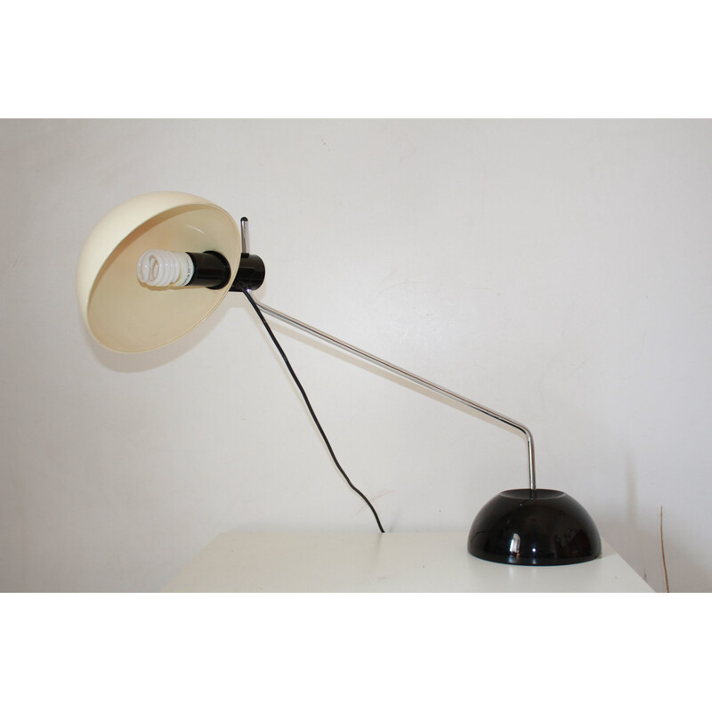 Vintage italiaanse tafellamp model "Libellula" in ijzer en plastic door Harvey Guzzini voor Guzzini ltd, jaren 1970