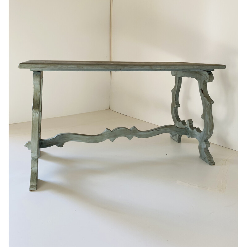 Table grise rustique vintage, 1950