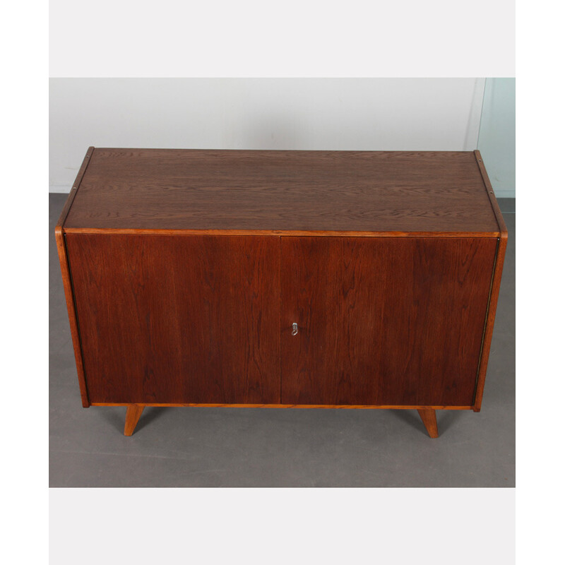 Vintage chest of drawers model U-450 in dark oakwood by Jiri Jiroutek, 1960