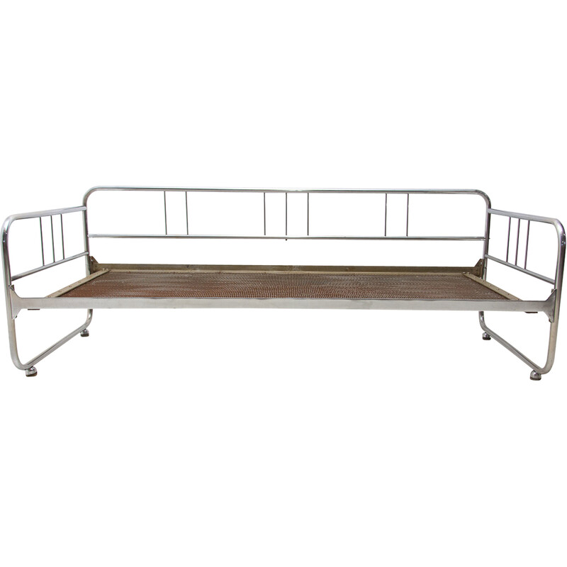 Vintage tubular steel Bauhaus sofa by Hynek Gottwald, 1930-1940s