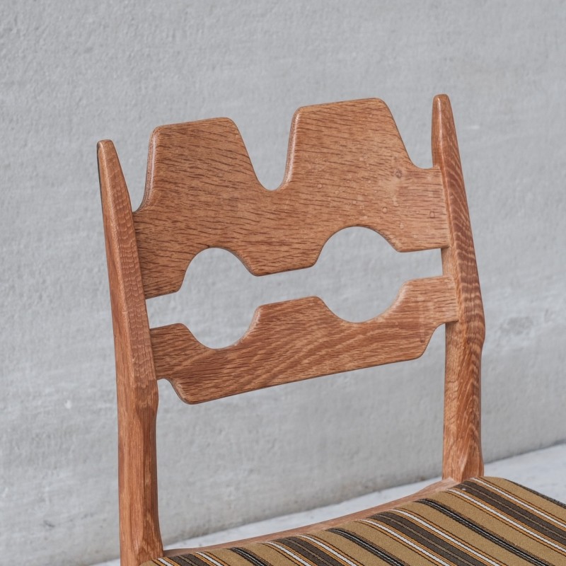 Set di 6 sedie da pranzo Razor in legno di quercia danese vintage, anni '60