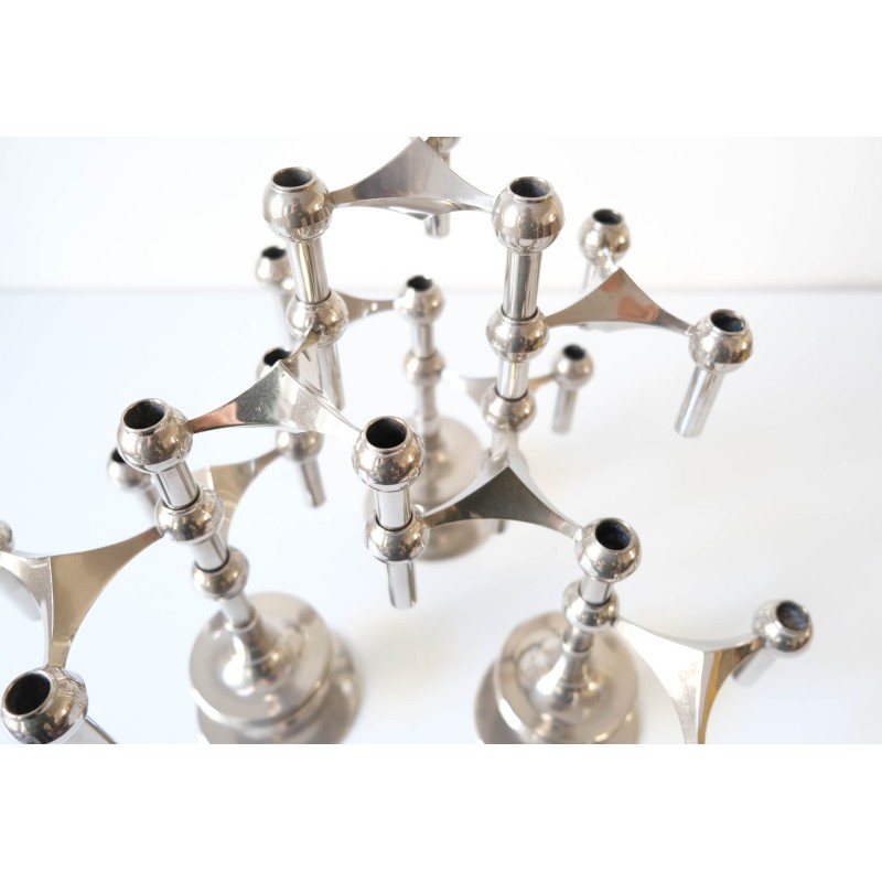 Mid-century "Nagel" modular candlestick by Werner Stoff for Nagel Ag, 1960s