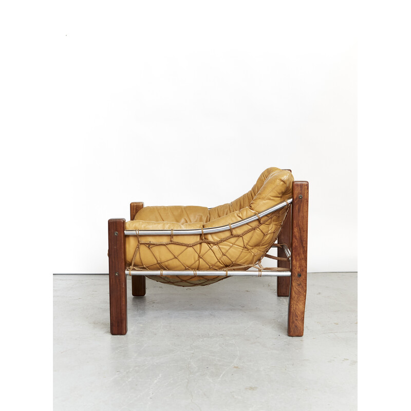 Vintage "Amazonas" armchair by Jean Gillon for Italma Wood Art