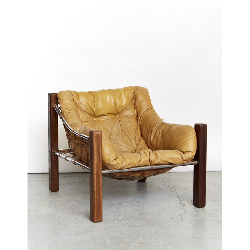 Fauteuil vintage "Amazonas" de Jean Gillon pour Italma Wood Art