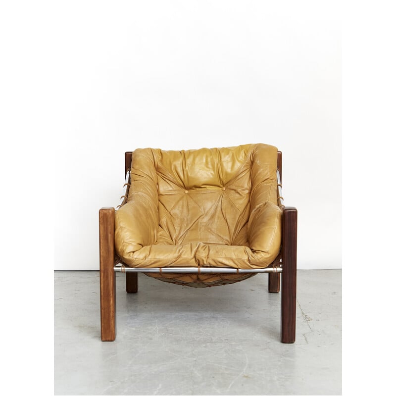 Vintage "Amazonas" armchair by Jean Gillon for Italma Wood Art