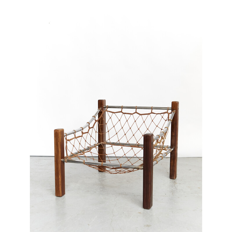 Vintage "Amazonas" armchair by Jean Gillon for Italma Wood Art