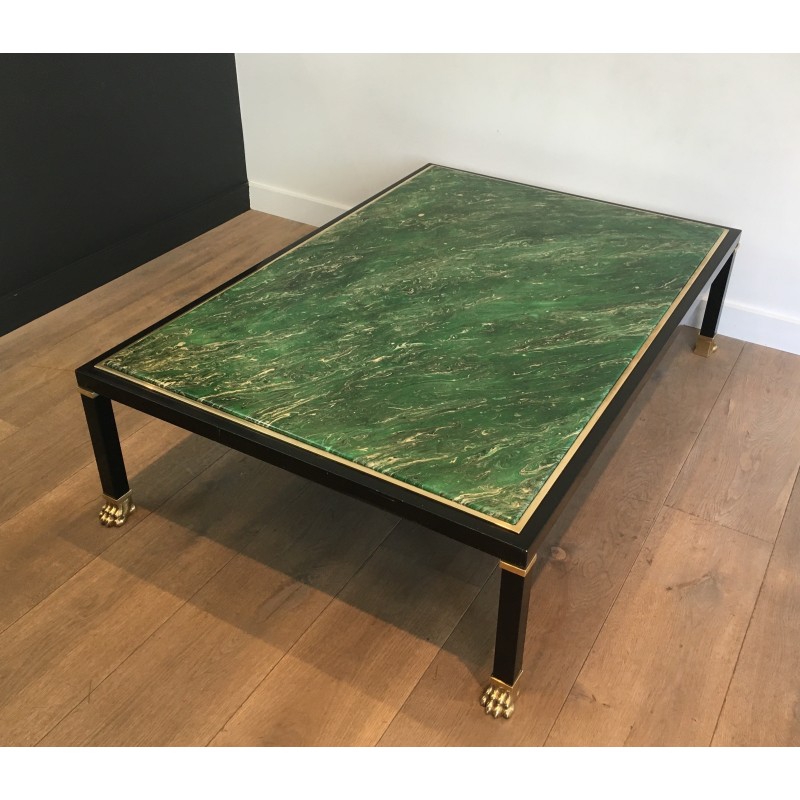 Vintage coffee table by Guy Lefèvre for Maison Jansen, 1970