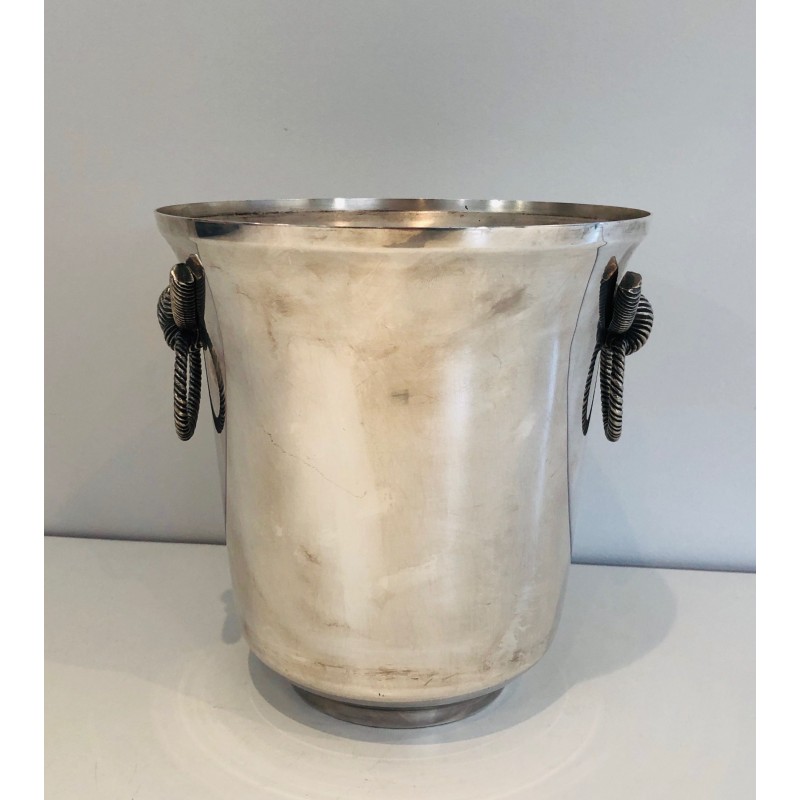 Vintage silver plated champagne bucket, 1900