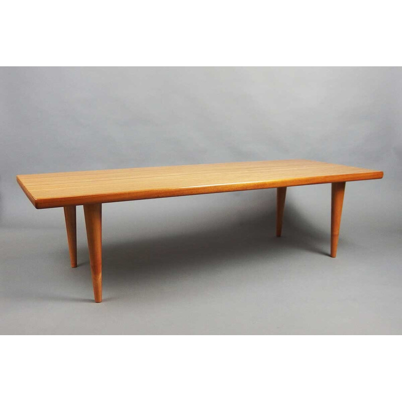 Table basse rectangulaire vintage par Ingvar Sandström, Suède 1955