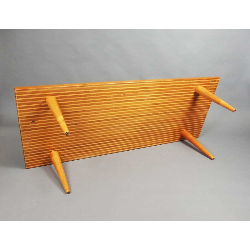 Vintage rectangular coffee table by Ingvar Sandström, Sweden 1955