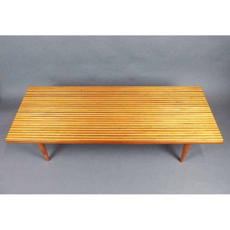 Vintage rectangular coffee table by Ingvar Sandström, Sweden 1955