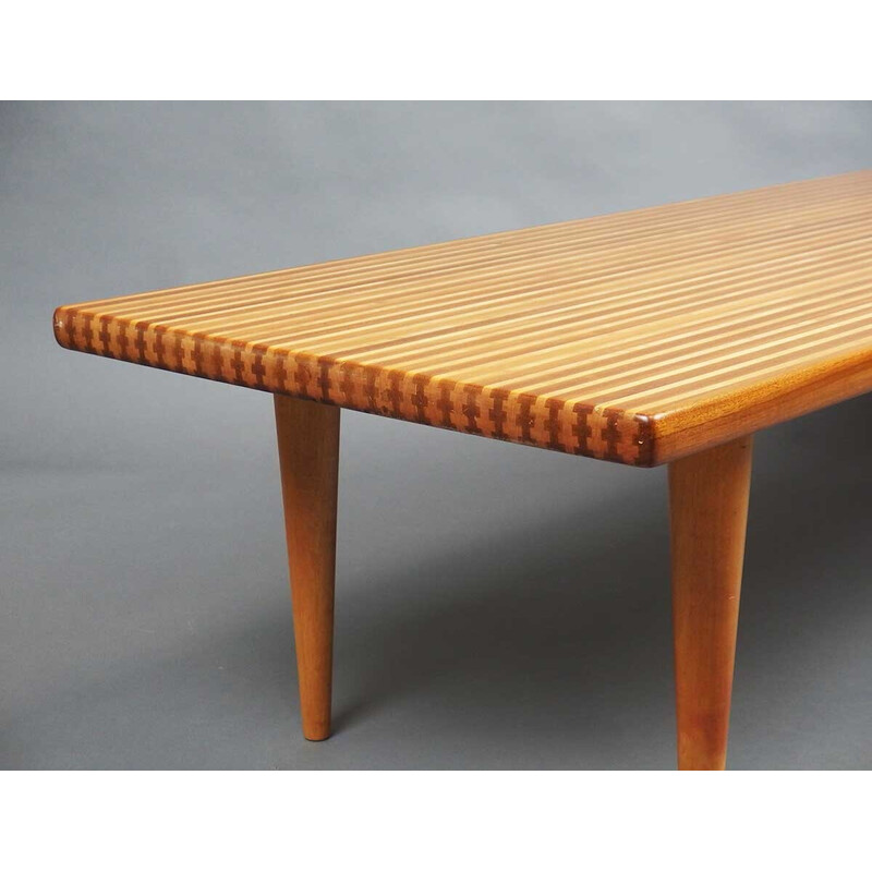 Mesa de centro rectangular vintage de Ingvar Sandström, Suecia 1955