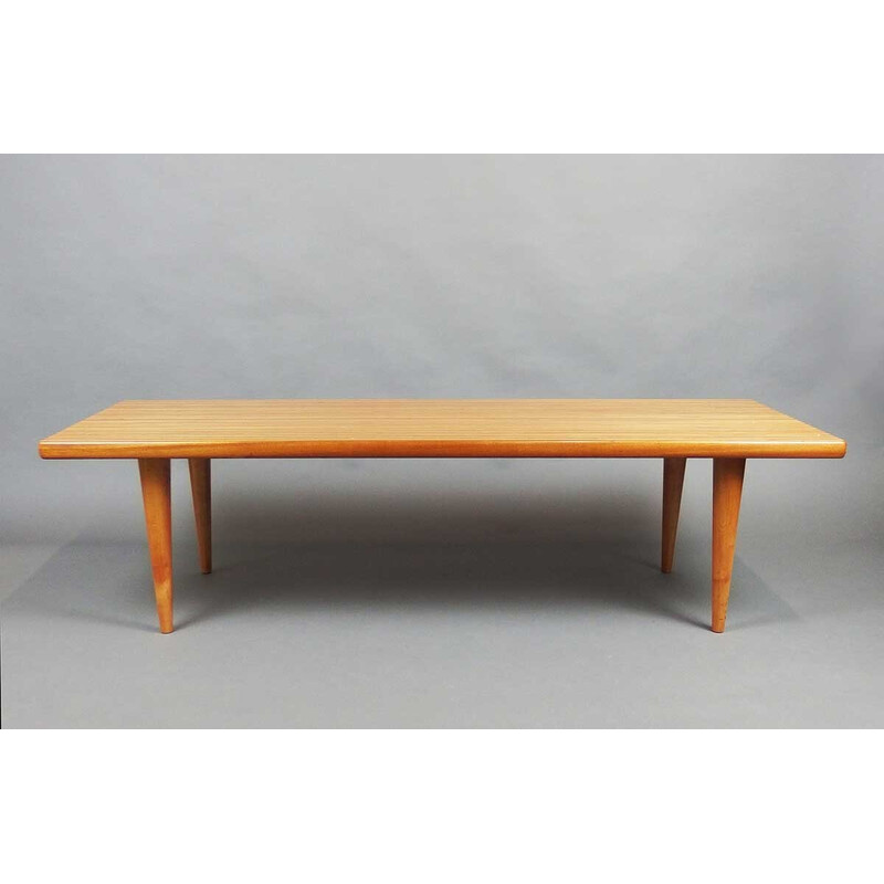 Vintage rectangular coffee table by Ingvar Sandström, Sweden 1955