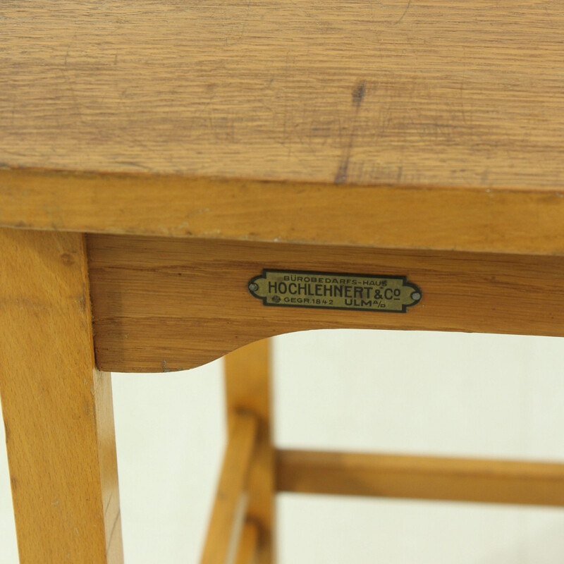 Mid-century desk with tambour door - 1950s